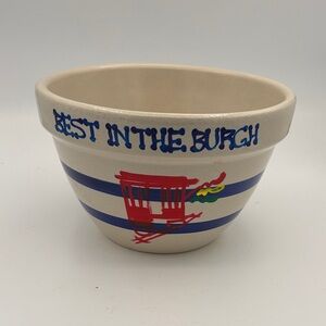 VTG Robinson-Ransbottom/Roseville Ohio Pottery 9" Mixing Bowl Pittsburgh Incline